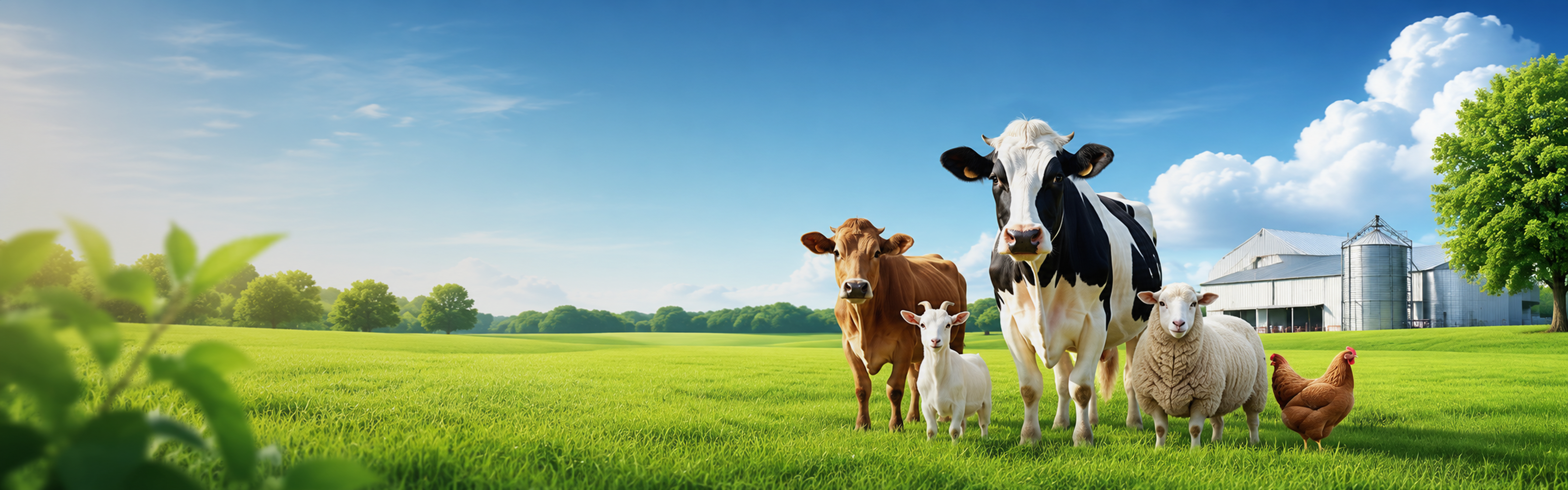 Healthy farm animals supported by SCV nutrition